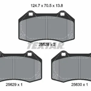 Zestaw klocków hamulcowych, hamulce tarczowe TEXTAR 2552803 Popularny