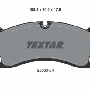 Zestaw klocków hamulcowych, hamulce tarczowe TEXTAR 2556601 Super okazja