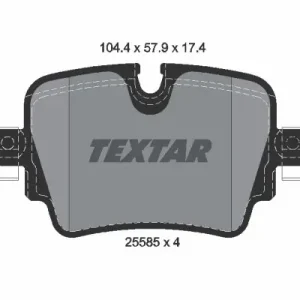 Zestaw klocków hamulcowych, hamulce tarczowe TEXTAR 2558501 Obniżka ceny