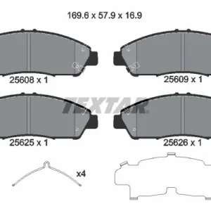 Nowy Zestaw klocków hamulcowych, hamulce tarczowe TEXTAR 2560801
