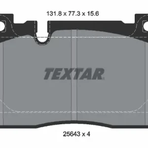 Hit cenowy Zestaw klocków hamulcowych, hamulce tarczowe TEXTAR 2564302