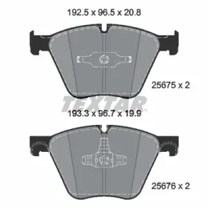 Zestaw klocków hamulcowych, hamulce tarczowe TEXTAR 2567501 Niska cena