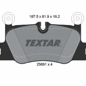 Zestaw klocków hamulcowych, hamulce tarczowe TEXTAR 2569101 Do wyczerpania zapasów