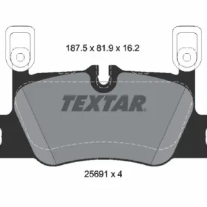 Oferta limitowana Zestaw klocków hamulcowych, hamulce tarczowe TEXTAR 2569103