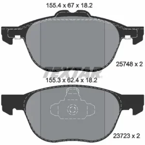 Zestaw klocków hamulcowych, hamulce tarczowe TEXTAR 2574801 Oferta