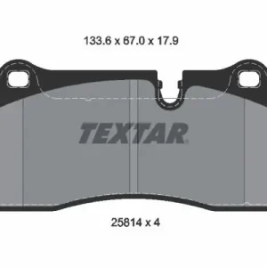 Taniej Zestaw klocków hamulcowych, hamulce tarczowe TEXTAR 2581401