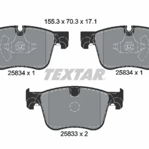 Zamów teraz Zestaw klocków hamulcowych, hamulce tarczowe TEXTAR 2583401