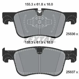Zestaw klocków hamulcowych, hamulce tarczowe TEXTAR 2583605 Hit sprzedaży