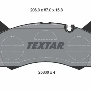 Zestaw klocków hamulcowych, hamulce tarczowe TEXTAR 2583801 Ekspresowa dostawa