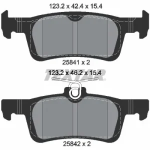 Zestaw klocków hamulcowych, hamulce tarczowe TEXTAR 2584101 Kup teraz