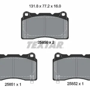 Niska cena Zestaw klocków hamulcowych, hamulce tarczowe TEXTAR 2585001