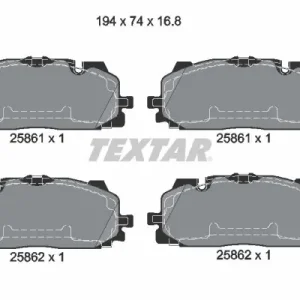 Tylko do końca tygodnia Zestaw klocków hamulcowych, hamulce tarczowe TEXTAR 2586101