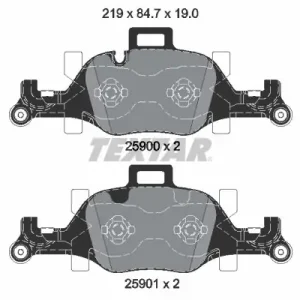 Zestaw klocków hamulcowych, hamulce tarczowe TEXTAR 2590002 Kup teraz