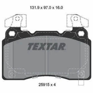 Do wyczerpania zapasów Zestaw klocków hamulcowych, hamulce tarczowe TEXTAR 2591503