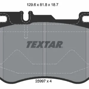 Zestaw klocków hamulcowych, hamulce tarczowe TEXTAR 2599701 Okazja