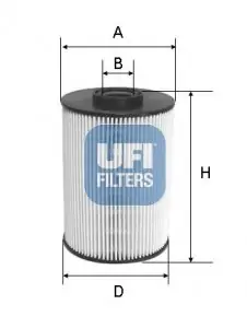 Sprawdź teraz Filtr paliwa UFI 26.037.00