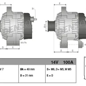 Alternator DENSO DAN008 Taniej