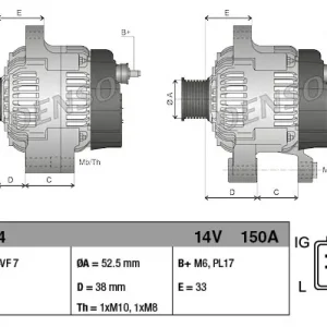 Szybka wysyłka Alternator DENSO DAN1354