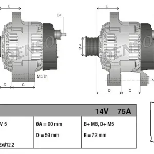 Alternator DENSO DAN525 Wyjątkowa oferta