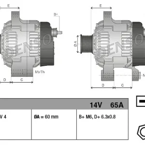 Alternator DENSO DAN619 Rabat