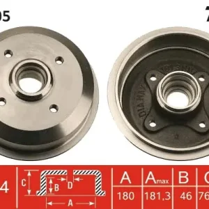 Dodaj do koszyka Bęben hamulcowy TRW DB4005