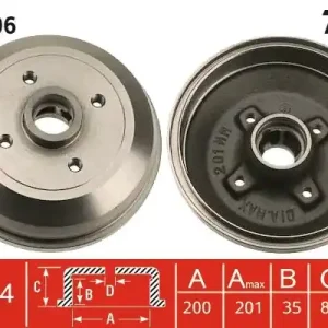 Bęben hamulcowy TRW DB4006 Taniej