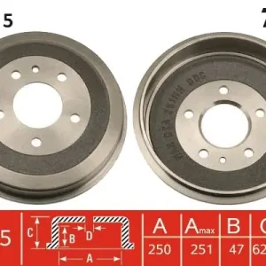 Bęben hamulcowy TRW DB4015 Premium