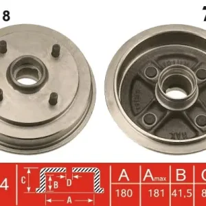 Darmowy zwrot Bęben hamulcowy TRW DB4018