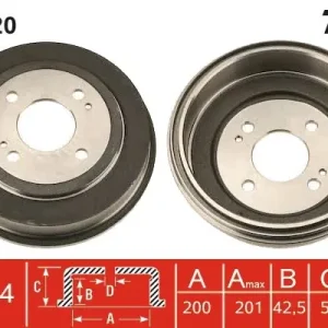 Okazja Bęben hamulcowy TRW DB4020