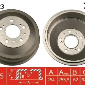 Dostępne od ręki Bęben hamulcowy TRW DB4023