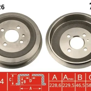 Bęben hamulcowy TRW DB4026 Premium