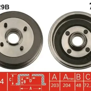 Bęben hamulcowy TRW DB4029B Darmowy zwrot