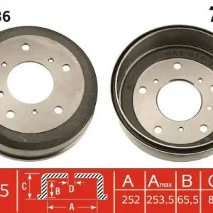 Bęben hamulcowy TRW DB4036 Taniej