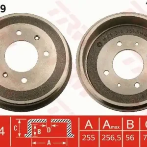 Hit sprzedaży Bęben hamulcowy TRW DB4049