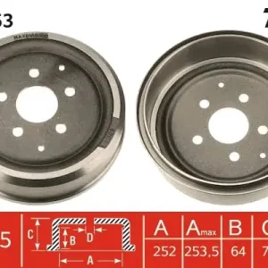 Bęben hamulcowy TRW DB4053 Zamów dziś
