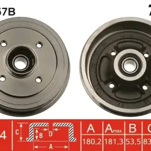 Bęben hamulcowy TRW DB4067B Szybka wysyłka