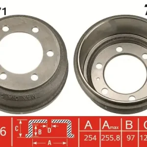 Bęben hamulcowy TRW DB4071 Darmowa dostawa