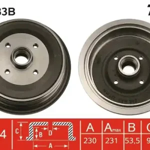Bęben hamulcowy TRW DB4083B Nowość