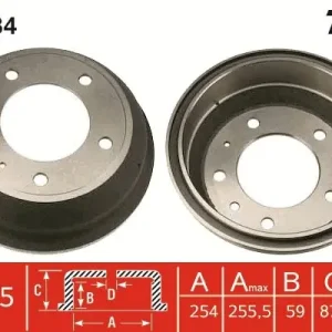 Tani Bęben hamulcowy TRW DB4084