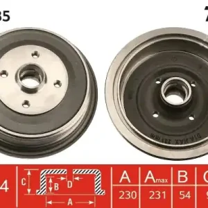 Premium Bęben hamulcowy TRW DB4085
