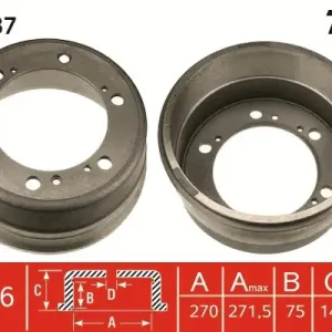 Bęben hamulcowy TRW DB4087 Tylko do końca tygodnia