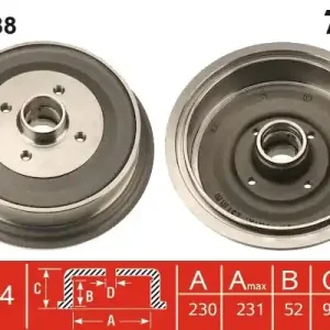 Najlepsza cena Bęben hamulcowy TRW DB4088