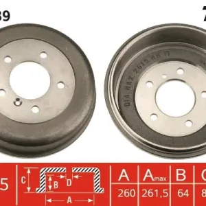 Bęben hamulcowy TRW DB4089 Ograniczona ilość