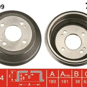 Bęben hamulcowy TRW DB4109 Bestseller