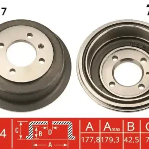 Bęben hamulcowy TRW DB4117 Szybka wysyłka