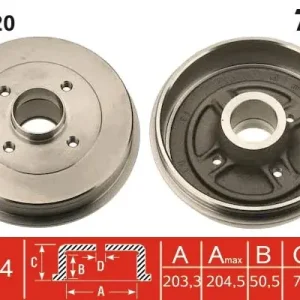 Popularny Bęben hamulcowy TRW DB4120