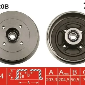 Ostatnie sztuki Bęben hamulcowy TRW DB4120B