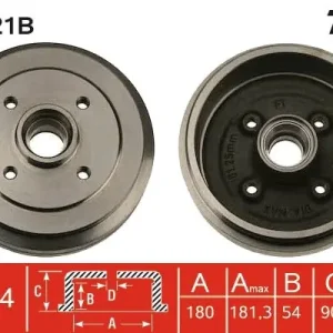 Bęben hamulcowy TRW DB4121B Popularny