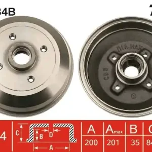 Bęben hamulcowy TRW DB4134B Tani