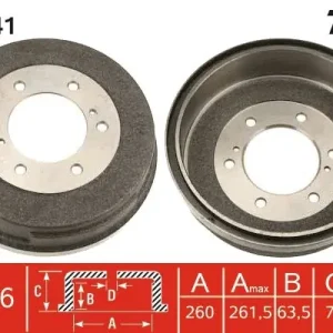 Ograniczona ilość Bęben hamulcowy TRW DB4141